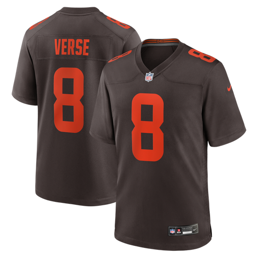 Men's Cleveland Browns Jared Verse Nike Brown Men's Nike Game Jersey