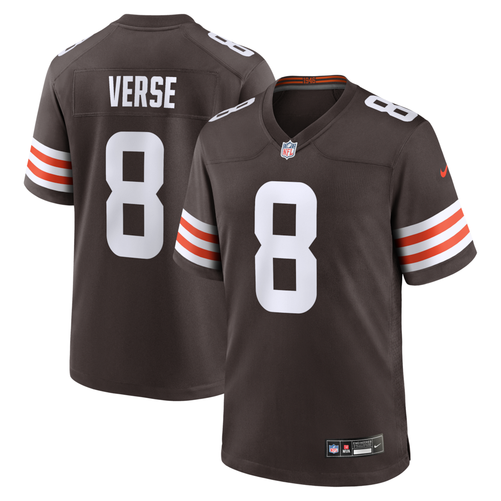 Men's Cleveland Browns Jared Verse Nike Brown Men's Nike Game Jersey