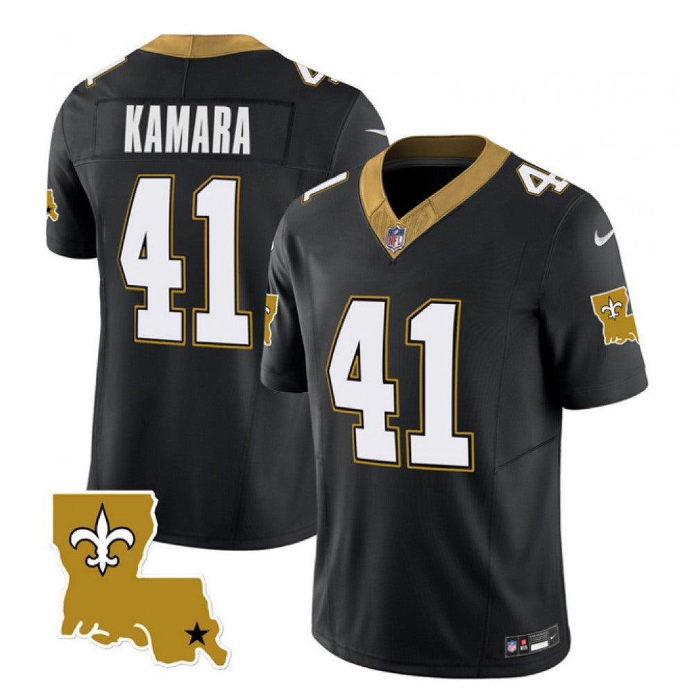 Men's New Orleans Saints #41 Alvin Kamara F.U.S.E. 1987 Legacy Vapor Stitched Jersey