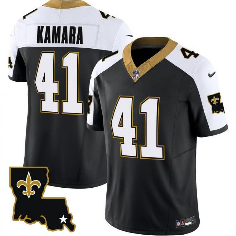 Men's New Orleans Saints #41 Alvin Kamara White 2019 100th Season Color Rush Limited Stitched NFL Jersey