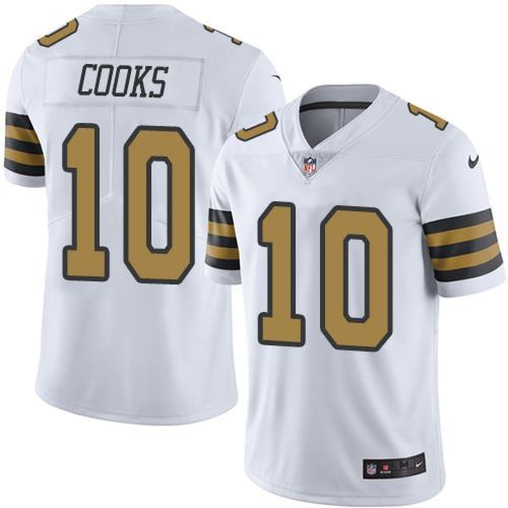 Nike Saints #10 Brandin Cooks White Men's Stitched NFL Limited Color Rush Jersey