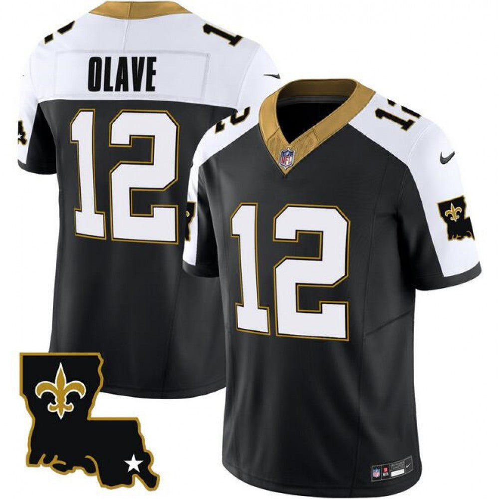 Men's New Orleans Saints #12 Chris Olave F.U.S.E. 1987 Legacy Vapor Stitched Jersey
