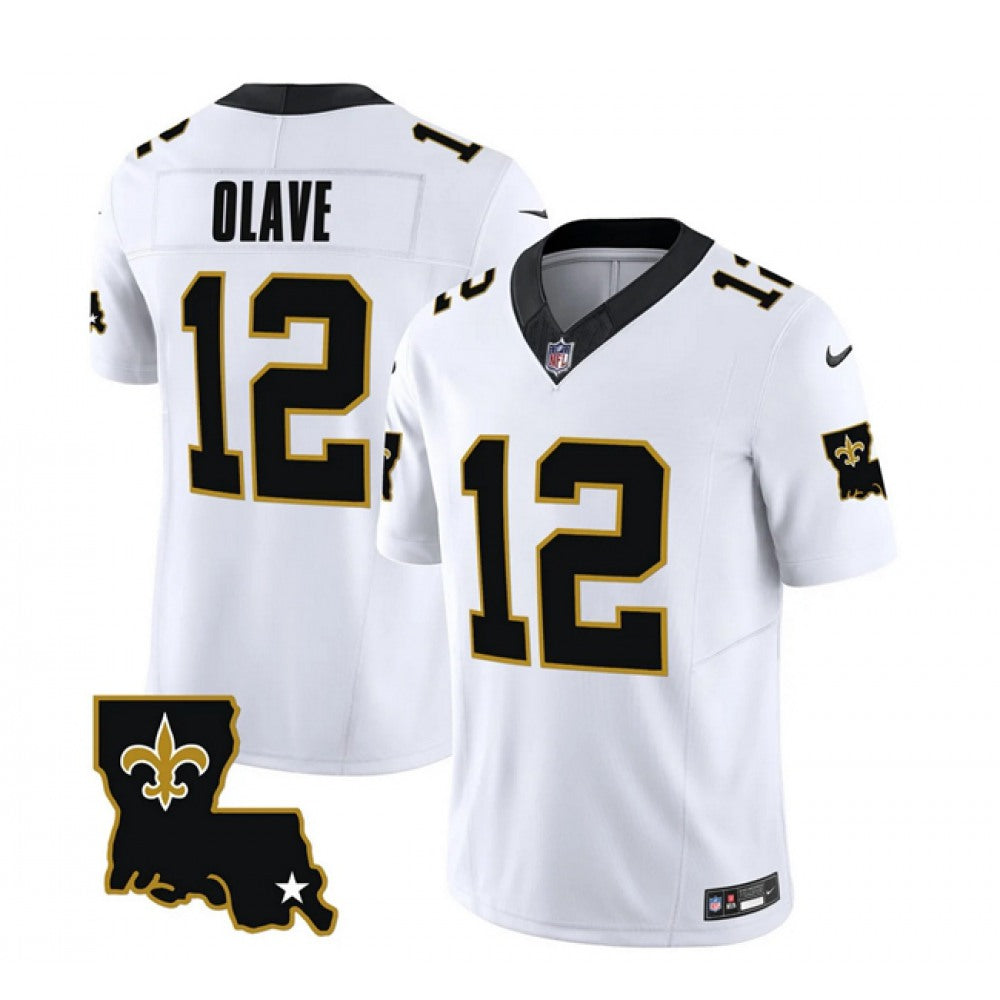Men's New Orleans Saints #12 Chris Olave F.U.S.E. 1987 Legacy Vapor Stitched Jersey