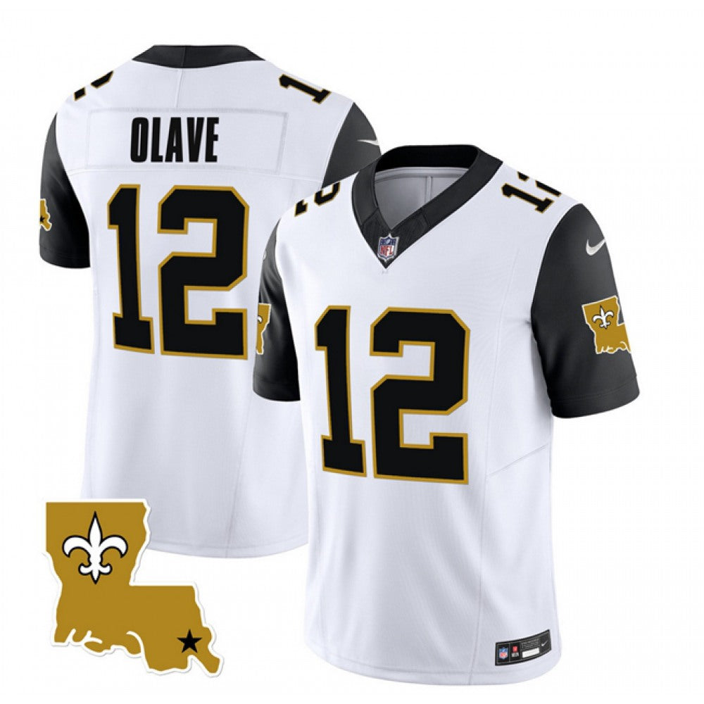 Men's New Orleans Saints #12 Chris Olave F.U.S.E. 1987 Legacy Vapor Stitched Jersey