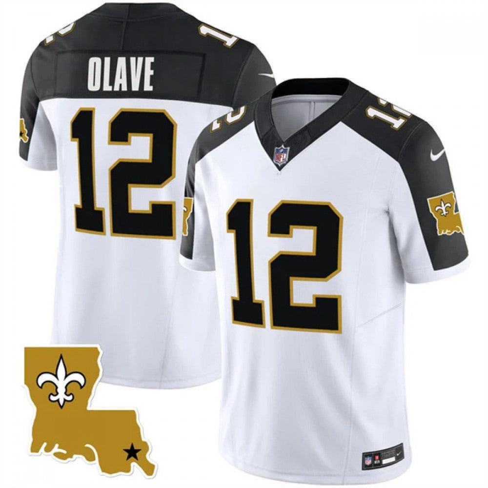 Men's New Orleans Saints #12 Chris Olave F.U.S.E. 1987 Legacy Vapor Stitched Jersey