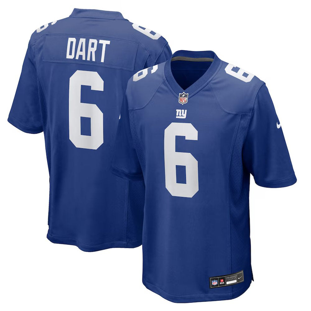 Men's New York Giants #6 Jaxson Dart Nike Game Jersey