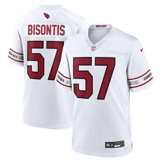Men's Arizona Cardinals #57 Chase Bisontis 2026 NFL Draft Game Jersey