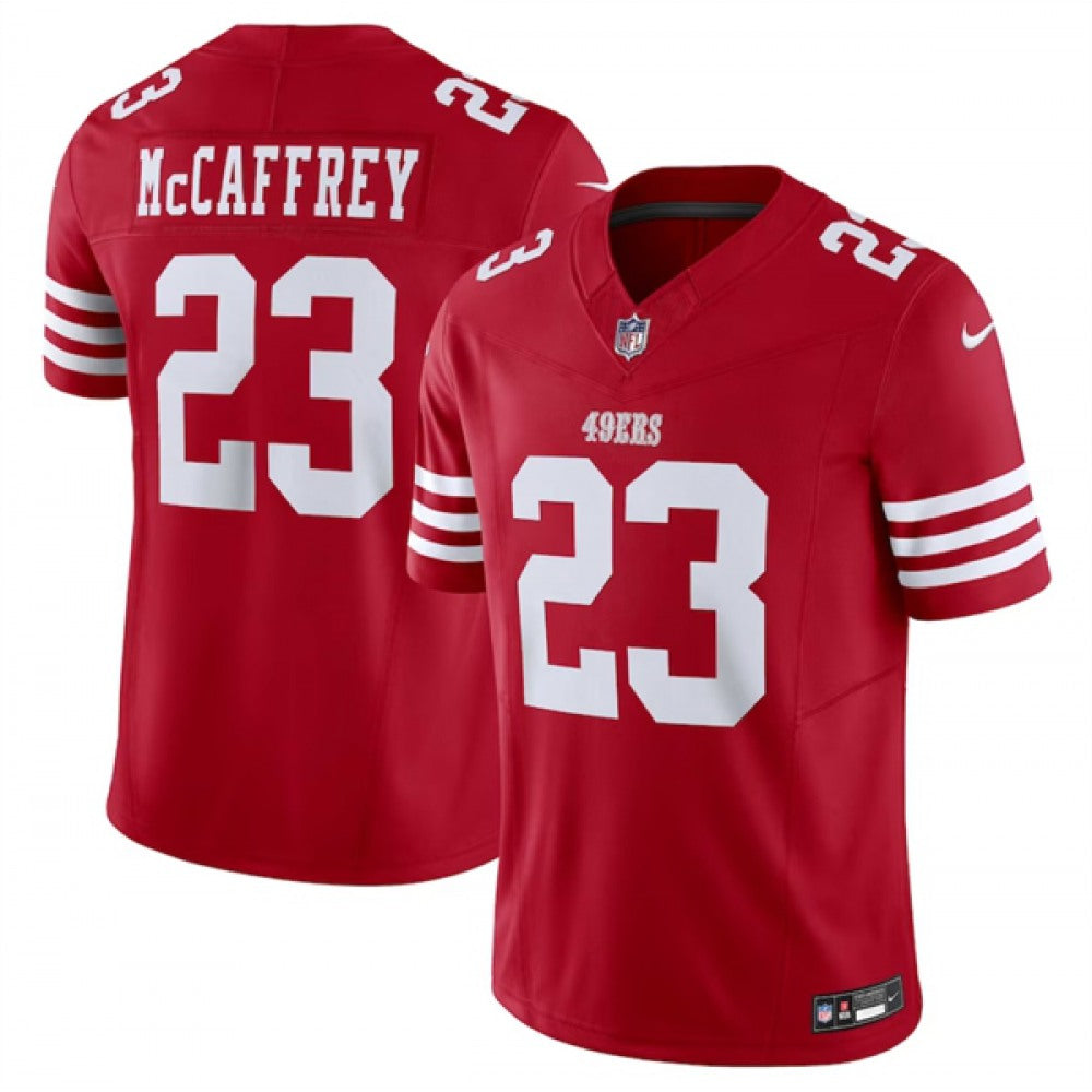 Men's San Francisco 49ers #23 Christian McCaffrey Nike F.U.S.E. Vapor Untouchable Limited Stitched Football Jersey