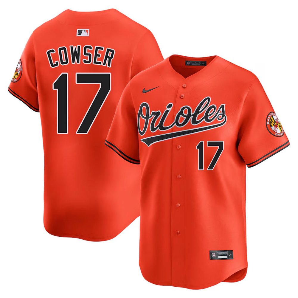 Men's Baltimore Orioles #17 Colton Cowser Limited Stitched Jersey