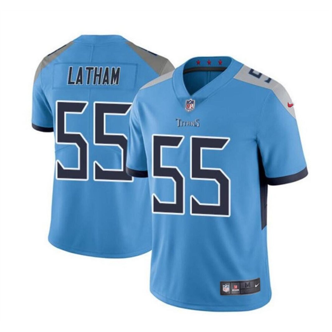 Men's Tennessee Titans #55 JC Latham Nike Vapor Limited Stitched Football Jersey