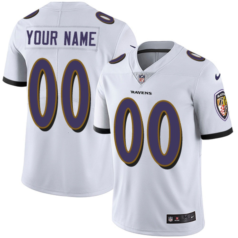 Men's Baltimore Ravens Nike Custom Black Vapor Untouchable Limited NFL Jersey