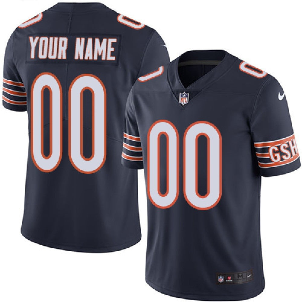 Men's Chicago Bears Active Player Custom Orange Nike F.U.S.E. Vapor Limited Stitched Football Jersey