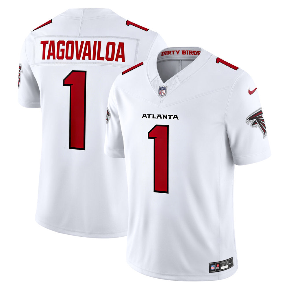 Men's Atlanta Falcons #1 Tua Tagovailoa 2026 Nike Red Vapor F.U.S.E. Limited Jersey