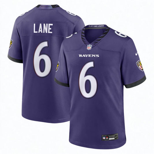 Men's Baltimore Ravens Ja'Kobi Lane Nike Purple Team Game Jersey
