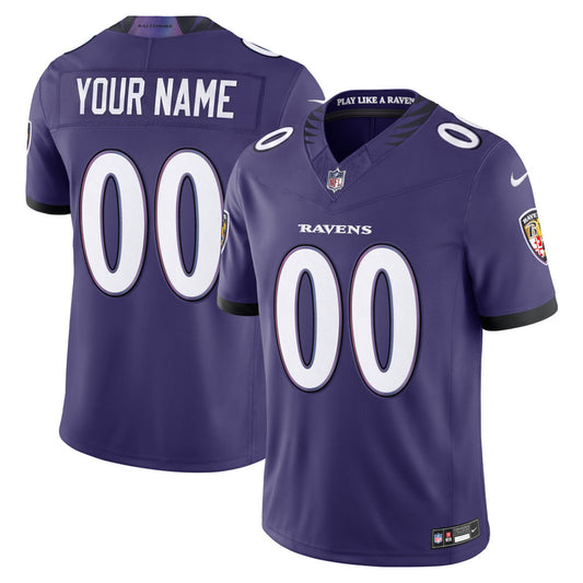 Men's Baltimore Ravens Nike Vapor F.U.S.E. Limited Custom Jersey