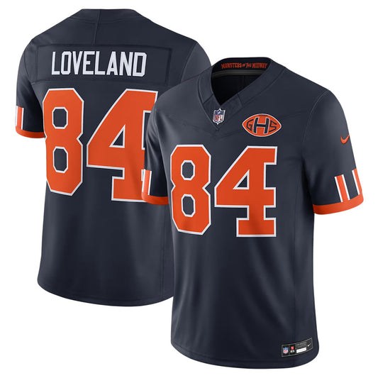 Men's Chicago Bears #84 Colston Loveland Navy 2026 Rivalries Collection Vapor F.U.S.E. Limited Jersey