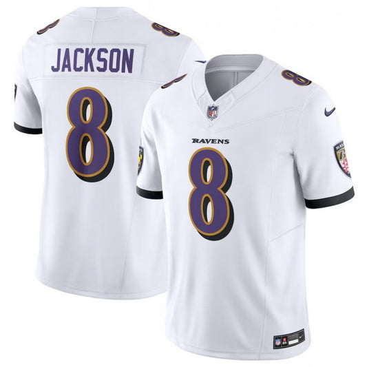 Men's Baltimore Ravens #8 Lamar Jackson F.U.S.E Vapor Jersey