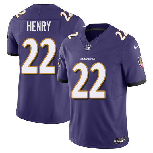 Men's Baltimore Ravens #22 Derrick Henry F.U.S.E Vapor Limited Jersey