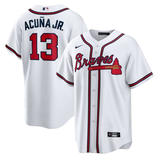 Nike Men's Atlanta Braves #13 Ronald Acuna Jr. Replica Jersey