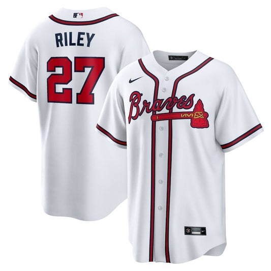Nike Men's Atlanta Braves #27 Austin Riley Replica Player Jersey
