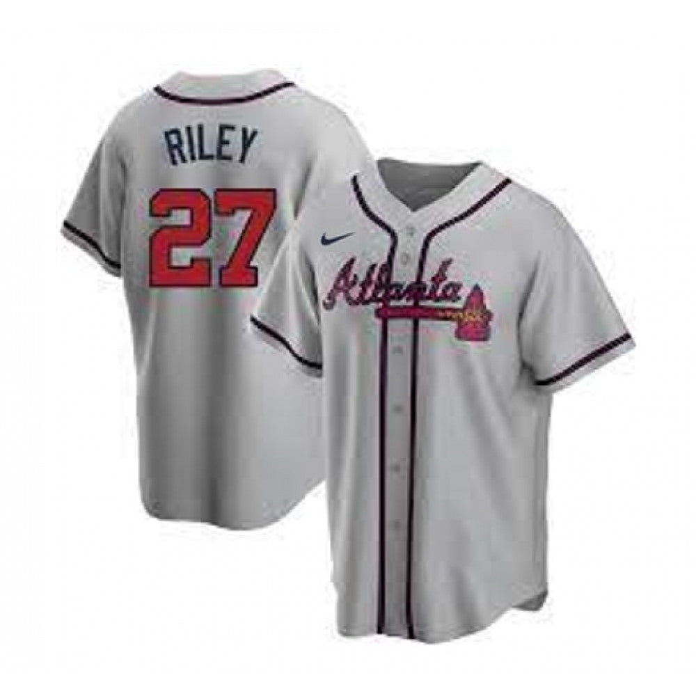 Nike Men's Atlanta Braves #27 Austin Riley Replica Player Jersey