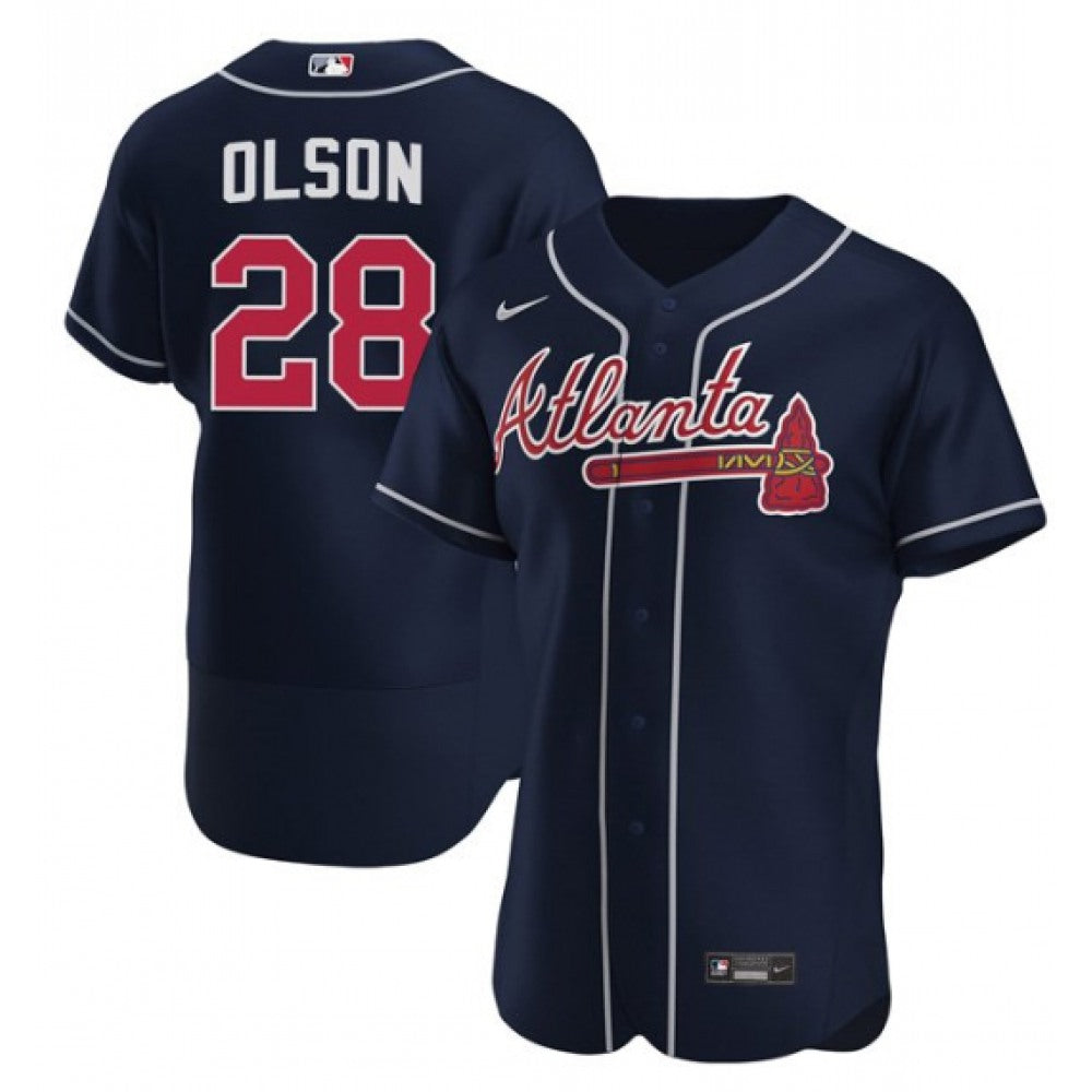 Nike Men's Atlanta Braves #28 Matt Olson Replica Jersey
