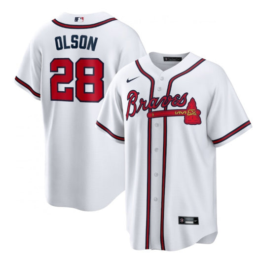 Nike Men's Atlanta Braves #28 Matt Olson Replica Jersey