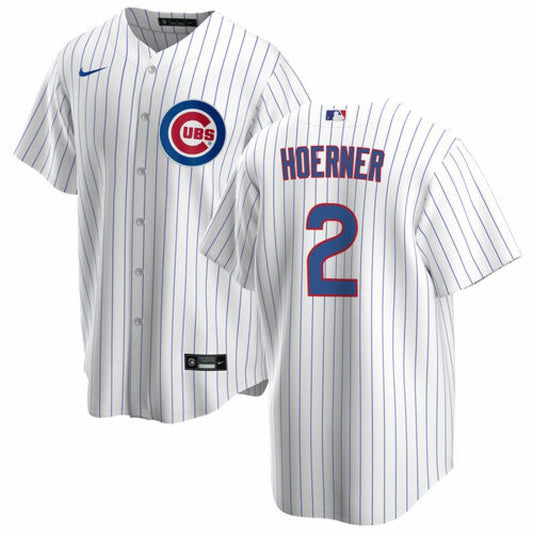 Men's Chicago Cubs #2 Nino Hoerner Replica Jersey