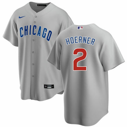 Men's Chicago Cubs #2 Nino Hoerner Replica Jersey