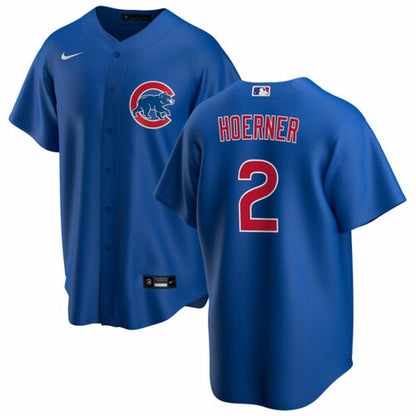Men's Chicago Cubs #2 Nino Hoerner Replica Jersey