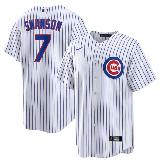 Nike Men's Chicago Cubs #7 Dansby Swanson Replica Jersey