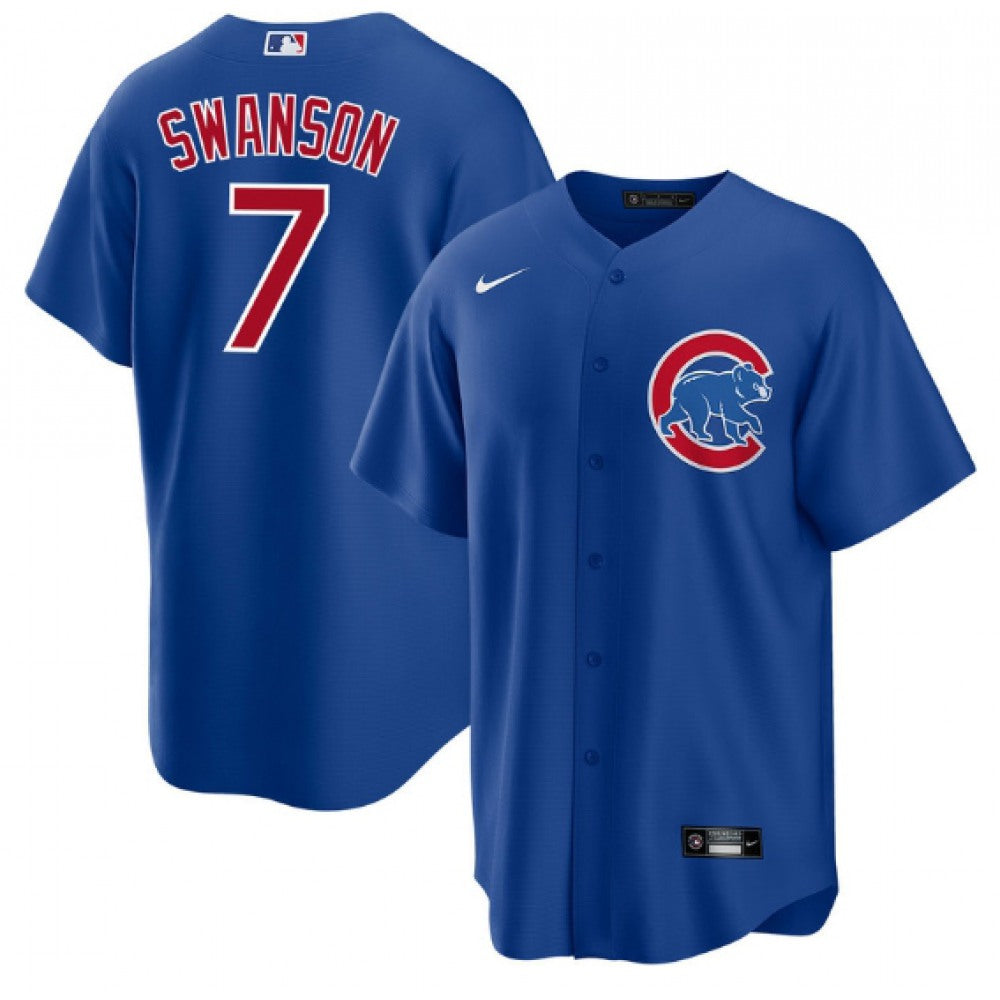 Nike Men's Chicago Cubs #7 Dansby Swanson Replica Jersey