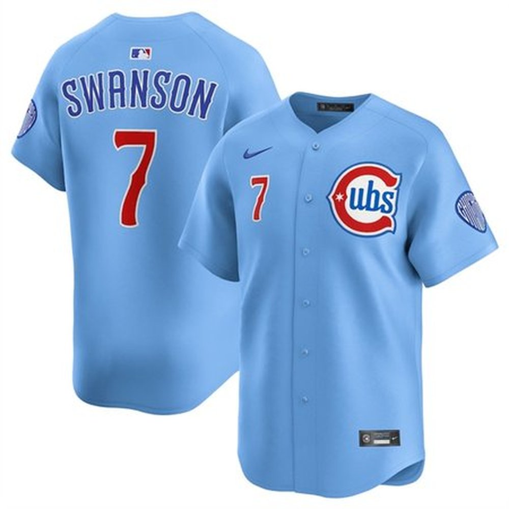 Nike Men's Chicago Cubs #7 Dansby Swanson Replica Jersey