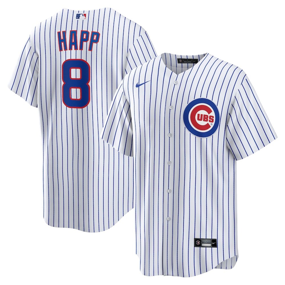 Nike Men's Chicago Cubs #8 ian Happ Replica Jersey