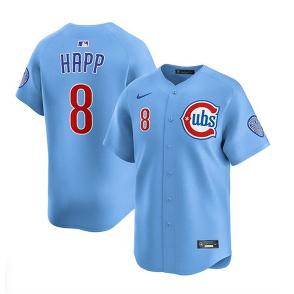 Nike Men's Chicago Cubs #8 ian Happ Replica Jersey