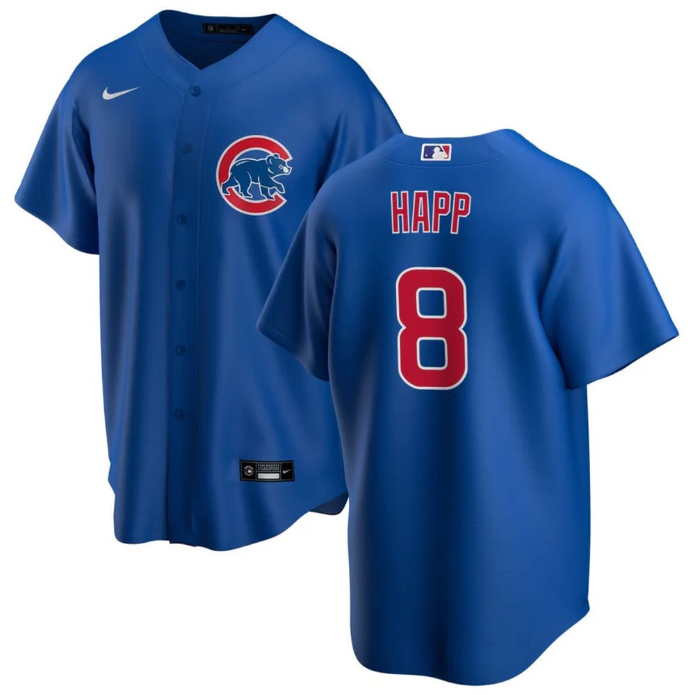 Nike Men's Chicago Cubs #8 ian Happ Replica Jersey