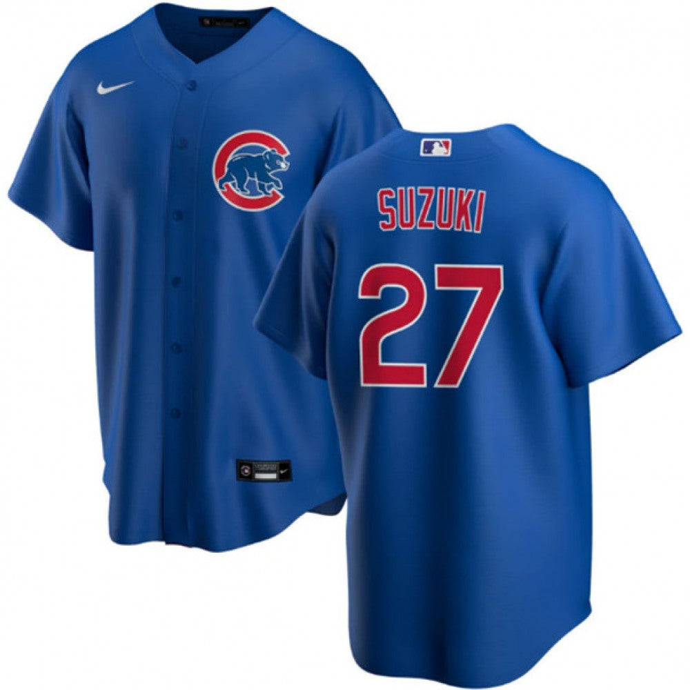 Nike Men's Chicago Cubs #27 Seiya Suzuki Replica Jersey