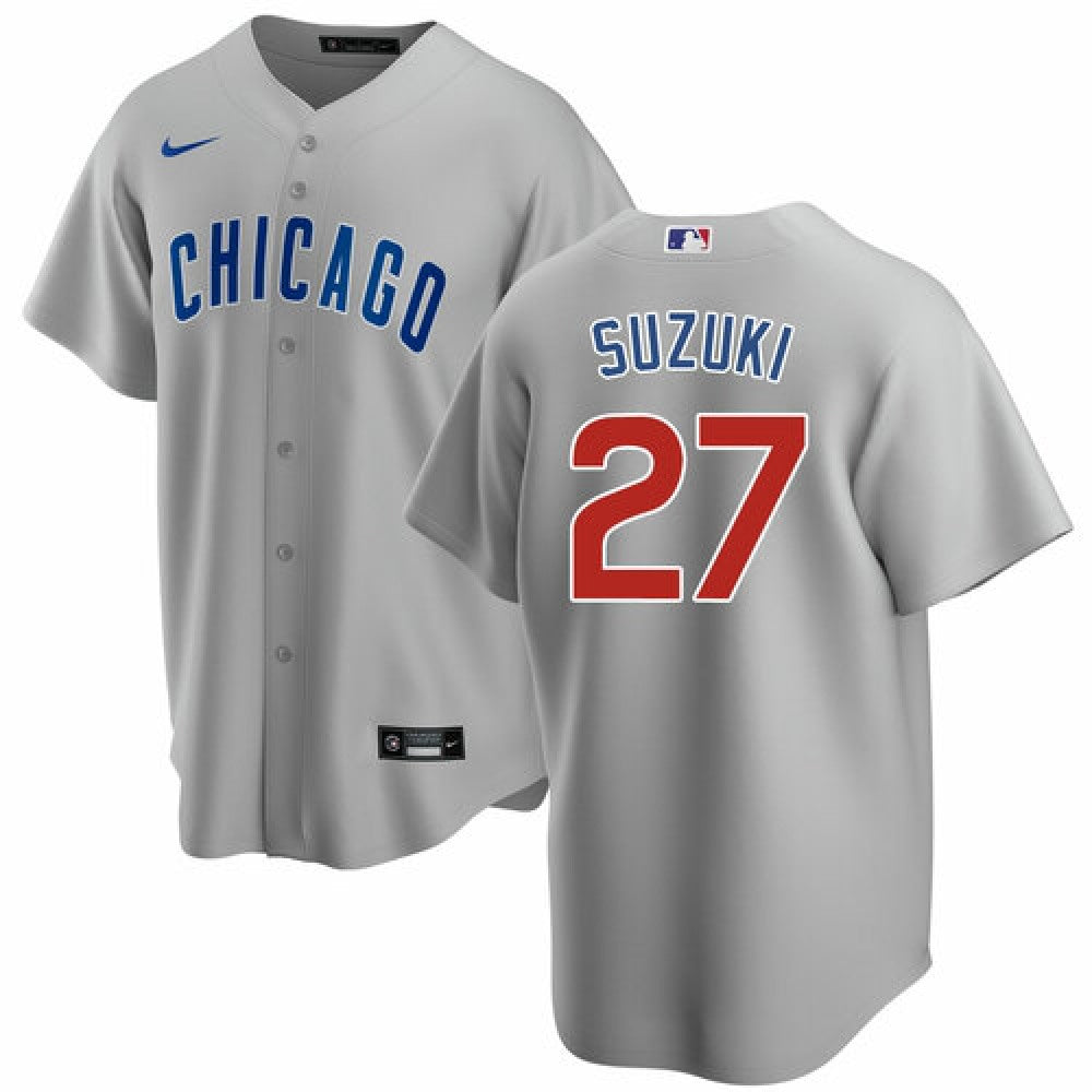 Nike Men's Chicago Cubs #27 Seiya Suzuki Replica Jersey
