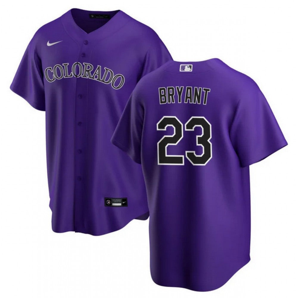 Nike Men's Colorado Rockies #23 Kris Bryant Stitched Replica Jersey