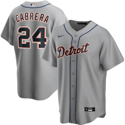 Nike Men's Detroit Tigers #24 Miguel Cabrera Stitched Replica Jersey