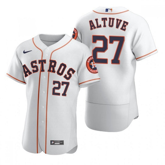 Nike Men's Houston Astros #27 Jose Altuve Stitched Limited Jersey