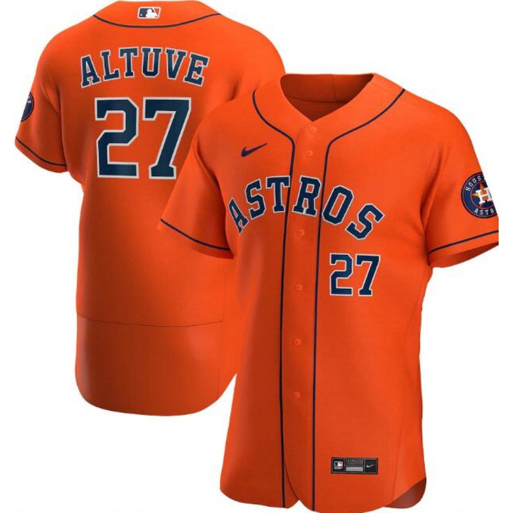 Nike Men's Houston Astros #27 Jose Altuve Stitched Limited Jersey