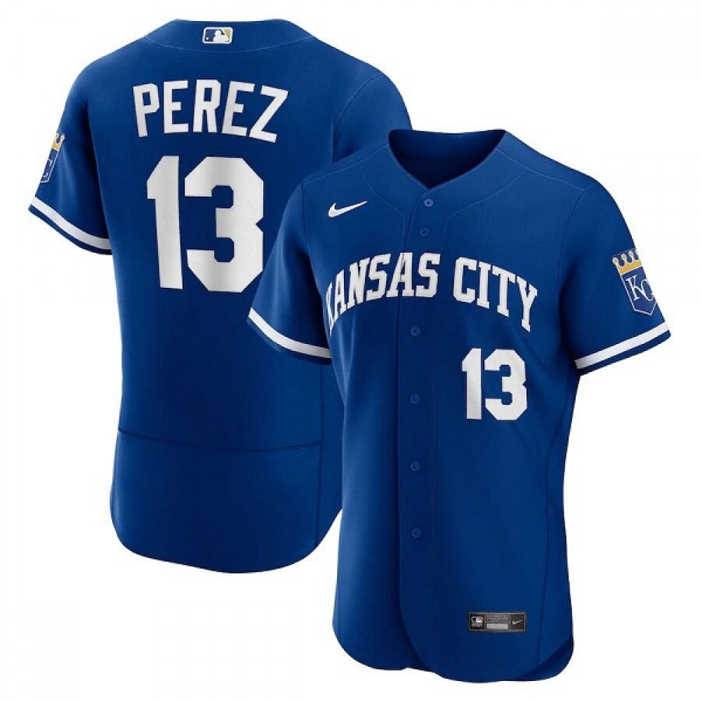 Nike Men's Kansas City Royals #13 Salvador Perez Stitched Limited Jersey