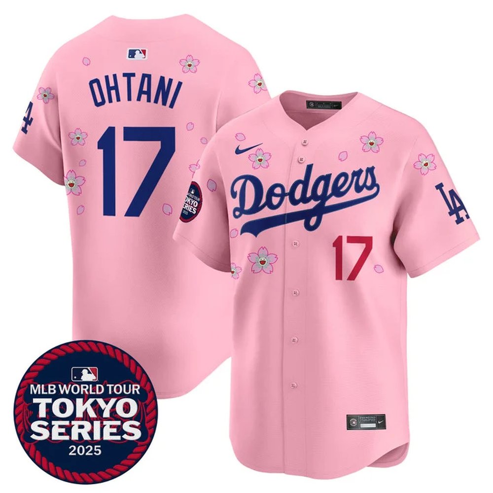 Nike Men's Los Angeles Dodgers #17 Shohei Ohtani Tokyo 2025 Stitched Jersey