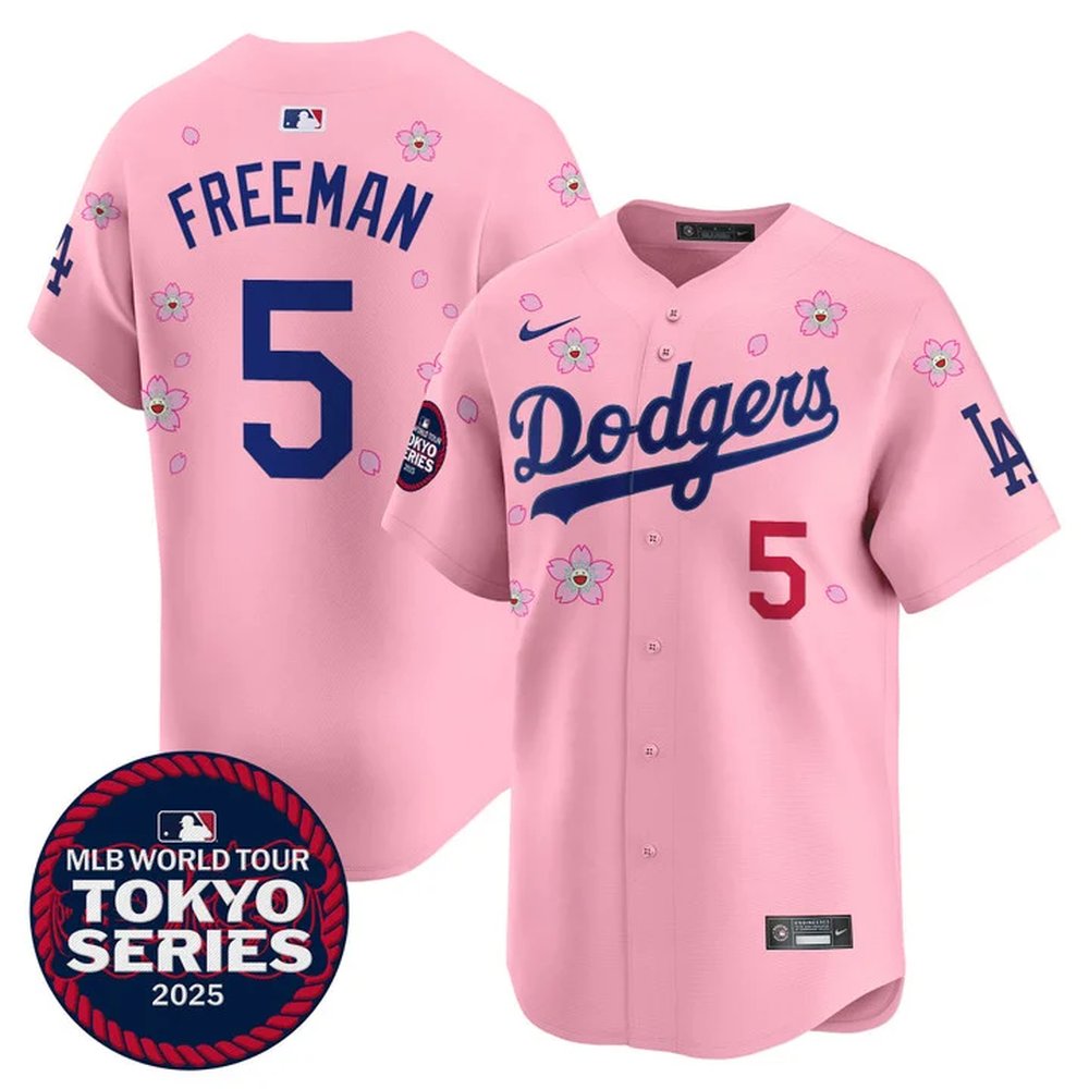 Nike Men's Los Angeles Dodgers #5 Freddie Freeman Tokyo 2025 Stitched Jersey
