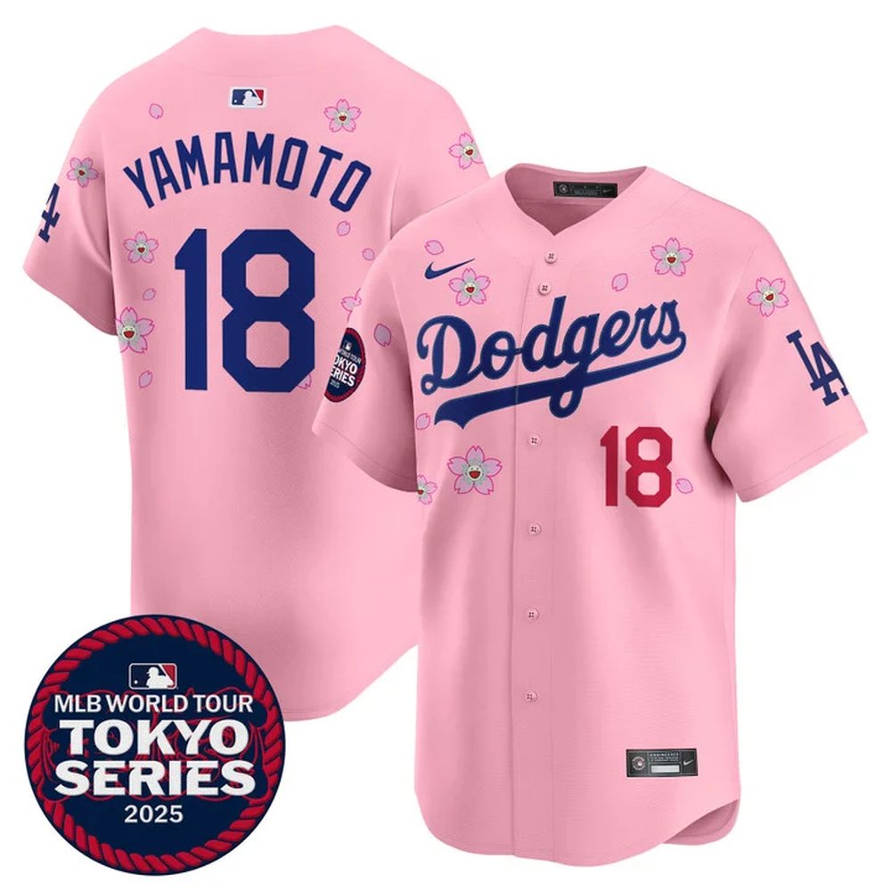 Nike  Men's Los Angeles Dodgers #18 Yoshinobu Yamamoto Tokyo 2025 Stitched Baseball JerseyR