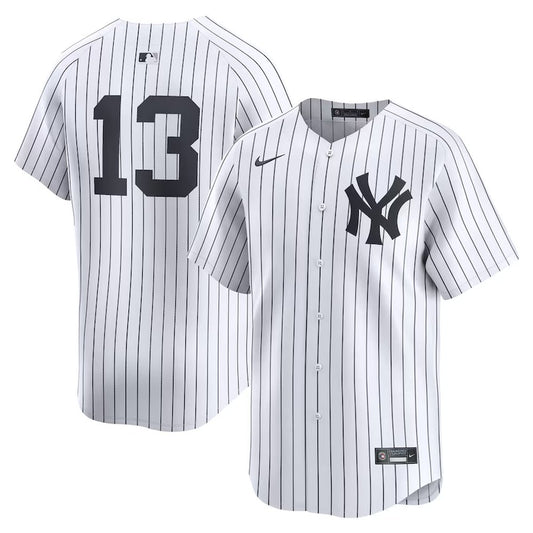Nike Men's New York Yankees #13 Jazz Chisholm Jr. White Home Limited Jersey