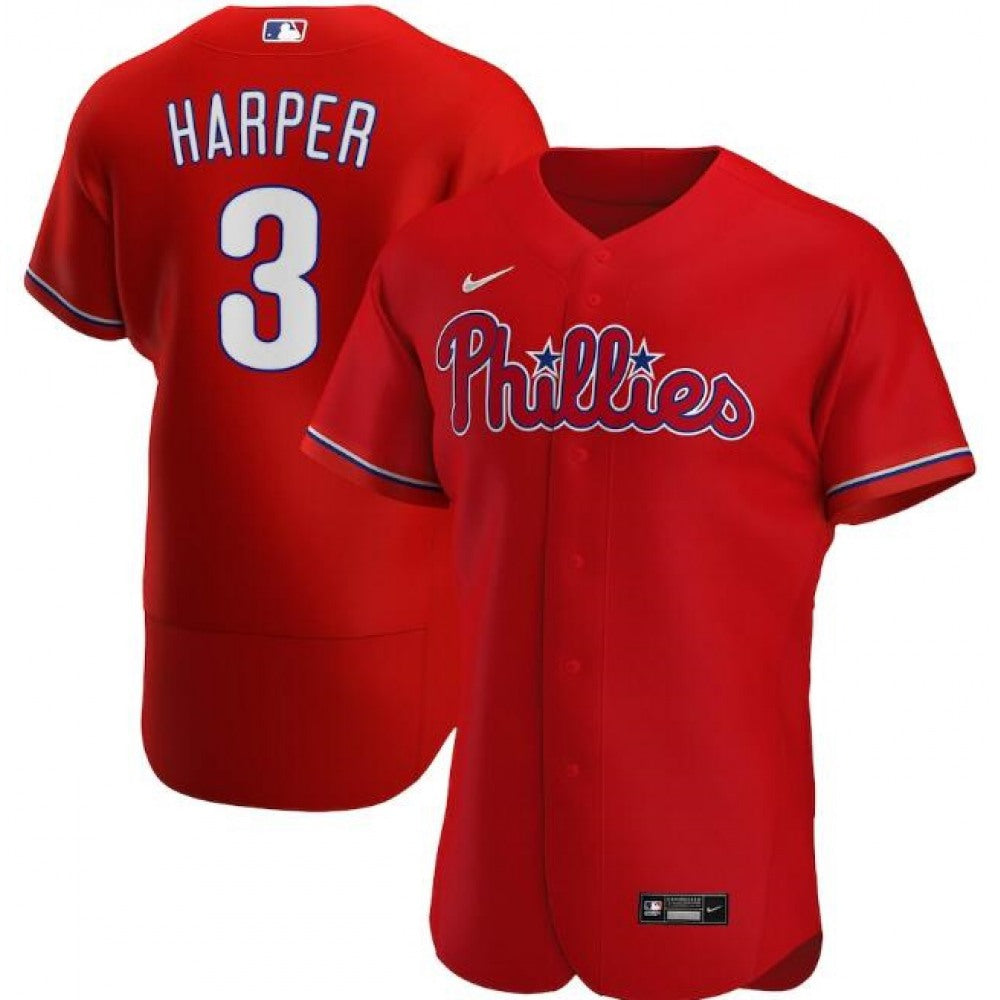 Nike Men's Philadelphia Phillies #3 Bryce Harper Stitched Jersey
