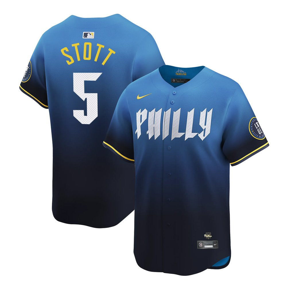Men's Philadelphia Phillies #5 Bryson Stott 2024 City Connect Limited Stitched Jersey