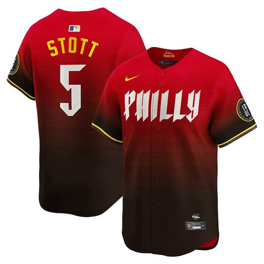 Men's Philadelphia Phillies #5 Bryson Stott 2024 City Connect Limited Stitched Jersey
